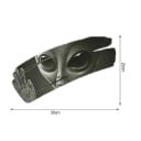 3D Cool mimozemšťan popraskané auto samolepka 11,8 x 7,87 cm Samolepiaca dekorácia na karosériu Originálny styling vozidla Interiérová ozdoba 2