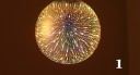 3D decoratieve kerstlamp met vuurwerk erin J467 4