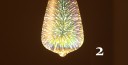 3D decoratieve kerstlamp met vuurwerk erin J467 5