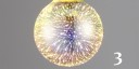 3D decoratieve kerstlamp met vuurwerk erin J467 6