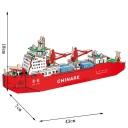 3D dřevěné puzzle loď 43 × 7 × 18 cm 154 dílků Laserem řezaný model Ruční montáž s 3D návodem Kreativní dekorace a dárek pro modeláře 2