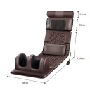 3D elektrisk massagemåtte 126 × 50 cm vibrationsopvarmet pude til nakke ryg ben til kroppens afslapning 2