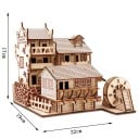 3D fa puzzle Ősi város Phoenix 22 x 19 x 17 cm 81 darab Lézerrel vágott természetes fából Készségfejlesztő DIY dekoráció 2