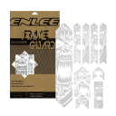 3D Fietsbeschermsticker 38x23x1 cm Verwijderbare antikrassticker Mountainbike Racefiets Framebescherming Fietsaccessoires 3