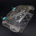 3D Form für Schokolade in Form einer Handtasche Zweiteilige transparente Form mit gestepptem Muster und gedrehtem Griff Kunststoff 16,5 x 10,5 x 7 cm 4