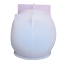 3D forma in silicone per la produzione di candele Forma piccola a forma di teschio Candela decorativa a forma di teschio umano Produzione artigianale di candele Decorazione per Halloween 11 x 8 cm 4