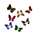3D Glow-in-the-Dark Wall Stickers - Butterfly 12 pcs 2