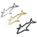 3D hain muotoinen emblem auto Osa koriin kolmiulotteisella ääriviivalla Liimapinta takapuolella Koko 7,8 x 3,7 cm 6