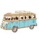3D Holzpuzzle Bus 29 × 11,5 × 14 cm 226 Teile Lasergeschnittenes Modell Handmontage mit 3D Anleitung Kreatives Geschenk und Dekoration 1