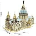 3D Holzpuzzle St. Paul’s Kathedrale 38 x 19,5 x 27,6 cm 237 Teile Lasergraviertes Modell Kreatives Bauset DIY Dekoration 2
