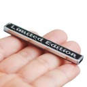3D klistermærke til bil med teksten Limited Edition Sort metalemblem med sølvfarvet skrift Vandtæt med stærk klæbende tape Mål 6,4 x 1 cm 8