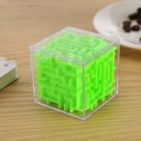 3D labirinto em cubo transparente Quebra-cabeças com bola controlada por rotação e inclinação Tamanho de bolso 5,2 x 5,2 cm Plástico ABS 3