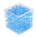 3D labyrint kubus blauw