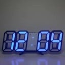 3D LED ψηφιακό ρολόι 16 εκ. Πολύχρωμο πλαίσιο Πολύχρωμη οθόνη Επιτραπέζιο και τοίχου Ημερολόγιο Φωτεινότητα 3 επίπεδα Μνήμη ώρας 12/24H 1