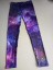 3D-Leggings für Damen mit Galaxien-Print – Lila 2