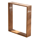 3D moldura para exibição de objetos caixa transparente 20 x 25 cm madeira moldura decorativa para decorações e fotografias para casa 3