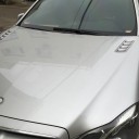 3D samolepky na auto imitace větracích otvorů Pár dekorací na kapotu nebo blatník Šedé provedení s plastickým efektem Rozměr 40 x 10 cm 5