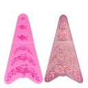 3D Silicone Mould with Rose Design Three Individual Flowers and Three Floral Garlands Easy Release Dimensions 13 x 6.5 cm Heat Resistance up to 230 °C 1