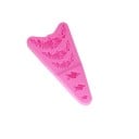 3D Silikonform mit Rosenmotiv Drei separate Blumen und drei Blumen-Girlanden Einfaches Herausnehmen Abmessungen 13 x 6,5 cm Temperaturbeständigkeit 5