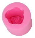 3D silikonimuotti ruusun muodossa kakkujen ja sisustuksen koristeeksi Kestävä vaaleanpunainen silikoni uuniin ja pakastimeen Koko 5,5 x 5,3 cm 3