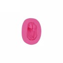 3D silikonimuotti sammakon muodossa pienten figuurien valmistamiseen Helppo irrottaa valmis tuote Vaaleanpunainen silikoni Sammakon koko 2,2 x 1,3 cm 1