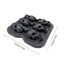 3D Skull Ice Cube Tray 6 pcs Flexible Freezer Mould Horror Skull Head Decorative Ice Cubes for Cocktails and Halloween 2