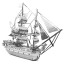 3D stavebnica Pirátska loď 2