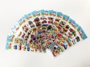 3D Stickers for Children with Themed Designs Plastic Glossy Images made of PVC Sheets 17 x 7 cm Pack of 12 Sheets for Crafting and Play 3
