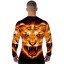 3D-T-Shirt für Herren mit Aufdruck – Tiger – Langarm 1