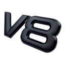 3D V8 bil klistermärke 4