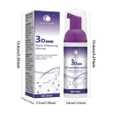 3D White Fogfehérítő Foghab 50 ml Fogfehérítő és Szájhigiéniai Hab Pumpás Adagoló Lila-Fehér Csomagolás 3