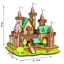3D Wooden Puzzle Paradise Castle 21.8 x 19.5 x 22 cm 222 Pieces Laser-Cut Wooden Model with Printed 3D Instructions Luxury Decorative Construction Kit 2