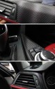 3D zwarte carbon autofolie 50cmx200cm Zelfklevende folie voor carrosserie en interieur 2