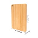 3er-Set Holzschneidebretter 34x22 cm, 30,5x20 cm und 20x15 cm mit Griff - mehrere Größen für den täglichen Gebrauch 2