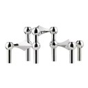 3er-Set Kerzenhalter aus Metall, 10 × 6 × 1,2 cm, Molekülstruktur, nordischer Kerzenhalter, moderne Dekoration, Heimdekoration, Geschenk, Wohnzimmer 3