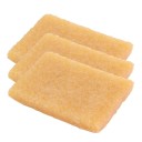 3er Set Reinigungstücher aus Gummi 7x5 cm für Wildleder und Schaffell Naturkautschuk Mattleder Gummischuhe Lederbekleidung Dekontamination 1