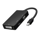 3in1 Mini DisplayPort - HDMI VGA DVI -sovitin 1080p 60Hz Yleisliitäntä Näyttöihin, Projektoreihin, MacBookiin, PC:hen, Kannettavaan 1