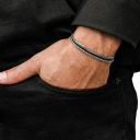 4 bracelets en chaîne pour hommes en acier inoxydable réglable 18-23 cm design moderne pour un usage quotidien 4