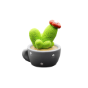 4 db/szett mini szimulációs pozsgás kaktuszok Autódísz Realisztikus műnövények Belső dekorációk Eredeti autó kiegészítők 2