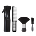 4-delige professionele kappersgereedschapset Spuitfles Kam Nylon Borstel voor Baard en Haarreiniging Salon Kappers Styling Accessoires 7