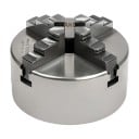 4-klemmige zelfcentrerende spankop voor draaibanken met een diameter van 125 mm voor toerentallen tot 3000 per minuut zilver voor bewerkingsmachines 2