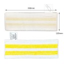 4 ks žlté mikrovláknové utierky na mop 35×12 cm a 8,5×17 cm pre Kärcher Easyfix SC2 SC3 SC4 SC5 čistiace podložky a návleky z tkaniny 6