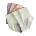 4 Pack High-Waisted Menstrual Pants with Front Pocket Cotton Elastane Spandex Absorbent Comfortable Underwear Reusable 3