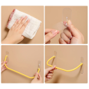 4 Pack Self-Adhesive Wall Shoe Holders 27 x 9 cm Practical Shoe Hanger Made from PP Material for Space Saving and Organisation 6