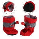 4 paires de bottes pour chiens imperméables taille XS pour chiens de 0,5 à 1,5 kg Bottes de protection pour chiens Contre la chaleur, le froid, le sel et les blessures Chaussures de sécurité pour petits chiens 3