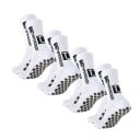 4 paires de chaussettes de football unisexes jusqu'aux genoux EUR 39-45 antidérapantes sportives et respirantes pour l'entraînement 2