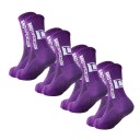 4 Pairs of Unisex Knee-High Football Socks EUR 39-45 Non-Slip Sports Breathable Training Socks for Football and Competitions 8