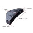 4 pcs 12.5 x 6.5 cm Carbon ABS Diffusers for Rear Bumper Universal Tuning Spoiler Strips Collision Protection with Mounting Accessories 3