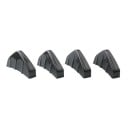 4 pcs 12,5 x 6,5 cm Diffuseurs en ABS carbone pour pare-chocs arrière Jupes de spoiler universelles Protection contre les collisions avec accessoires 1