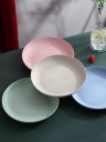 4 pcs assiettes de cuisine 23 cm Ensemble pratique d'assiettes pour plats principaux, accompagnements et repas quotidiens à domicile 1